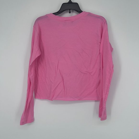 Miss Popular Kids Girls 'Stronger Together' Crop Top Pink Size 14-16 NWOT - Picture 2 of 4
